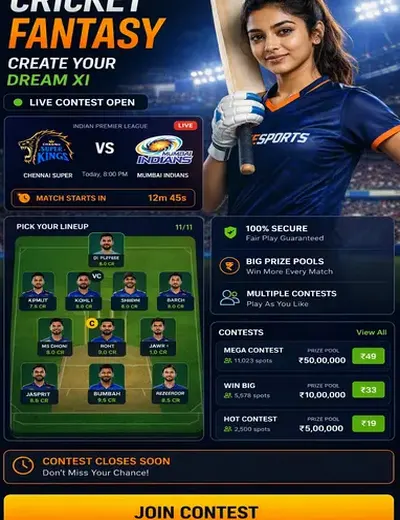 Come (Come App) fantasy cricket & matchday visual 3